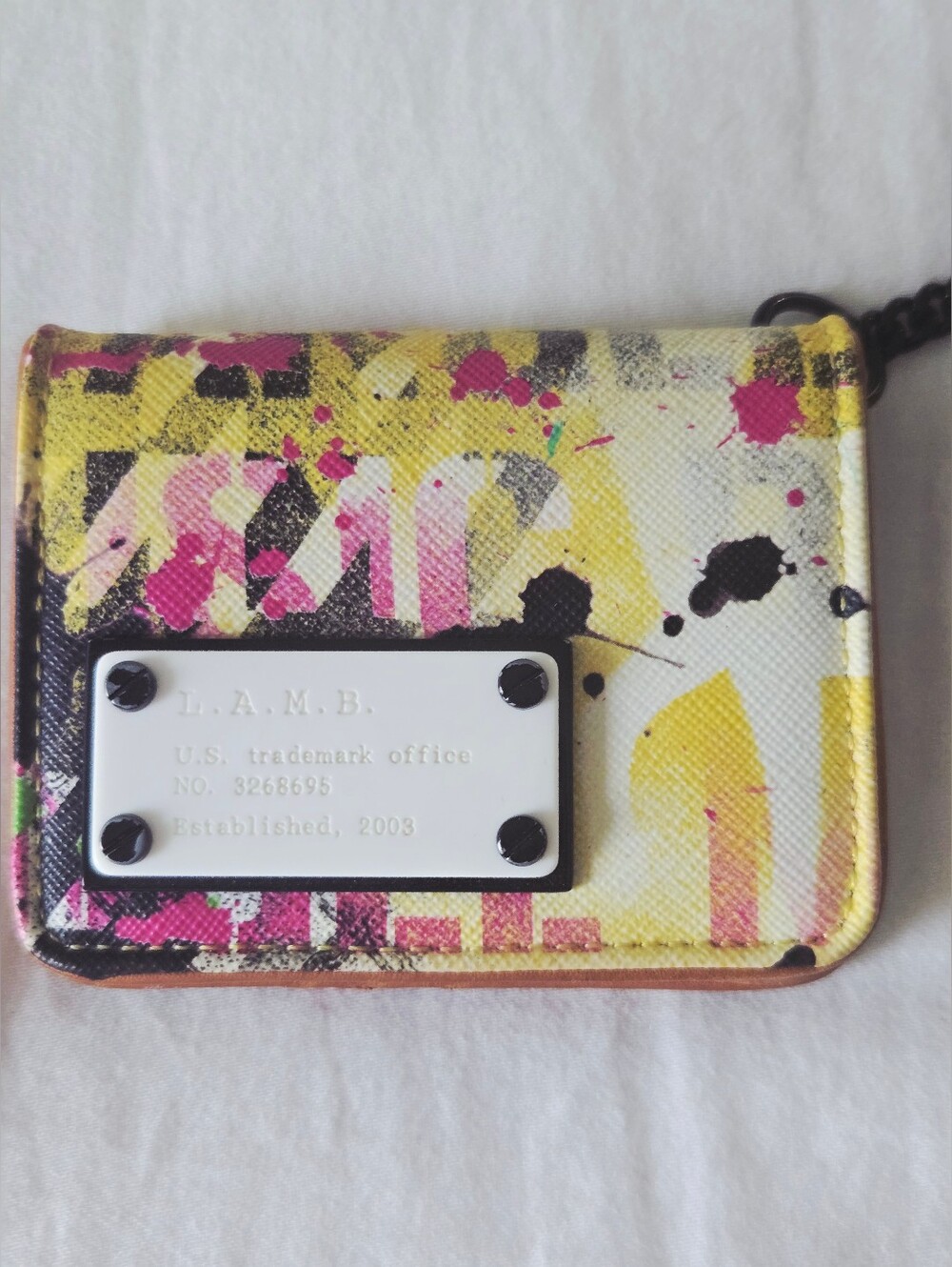 L.A.M.B. Graffiti Card Holder